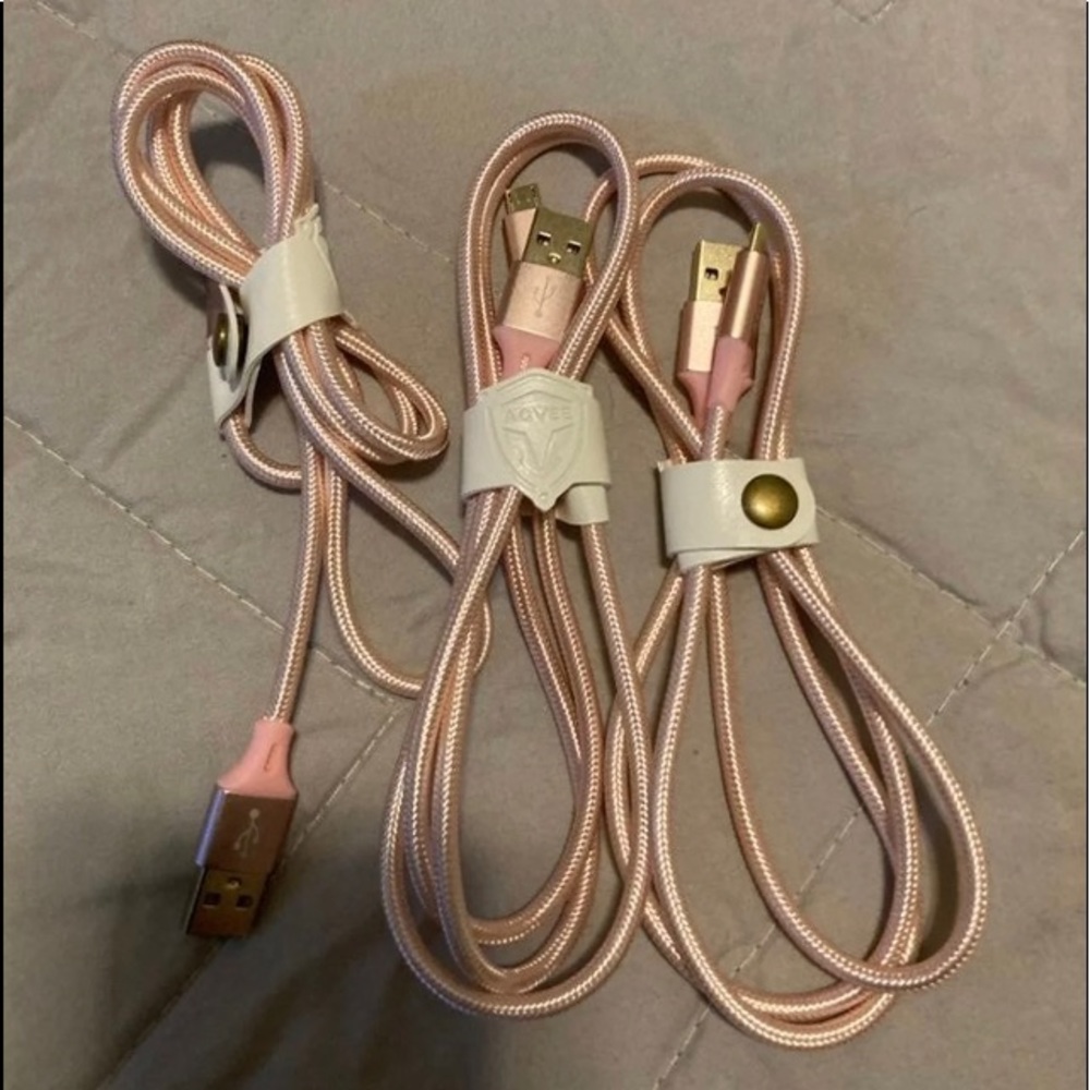 Rose gold and pink 
3 type C
3ft long
